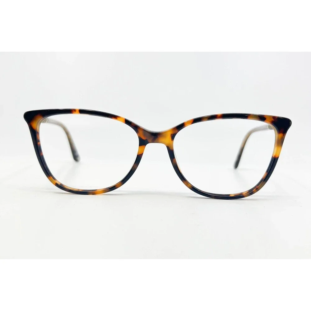 Bulova Shantou Eyeglasses Womens Tortoise Crystal Accents 54-17-140